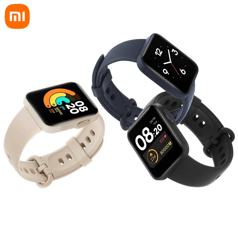 Global Version Xiaomi Mi Watch Lite 1.4 Inch Touch Screen GPS Heart Rate Fitness Tracker 5ATM Waterproof Alarm Sport Smart Watch