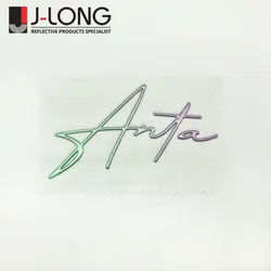 Gradient Color Metallic Finish Heat Transfer Logo