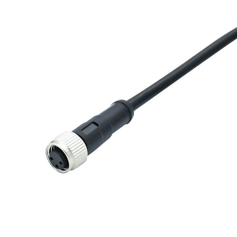 IP68 M8 Extension Cable 3 Pin  Female Connector sensor Cable with 1M 3M 5M PVC Length