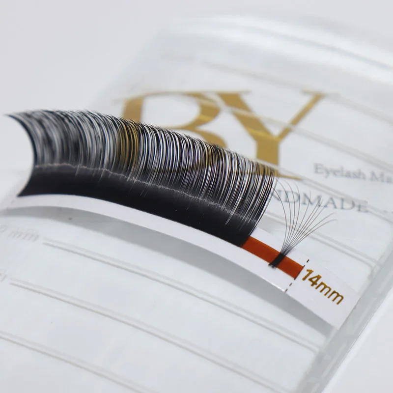 Ballylashes Supplies Factory Price Private Label Gold Tray Eyelash Extension Matte Mix 0.03 0.05 0.07