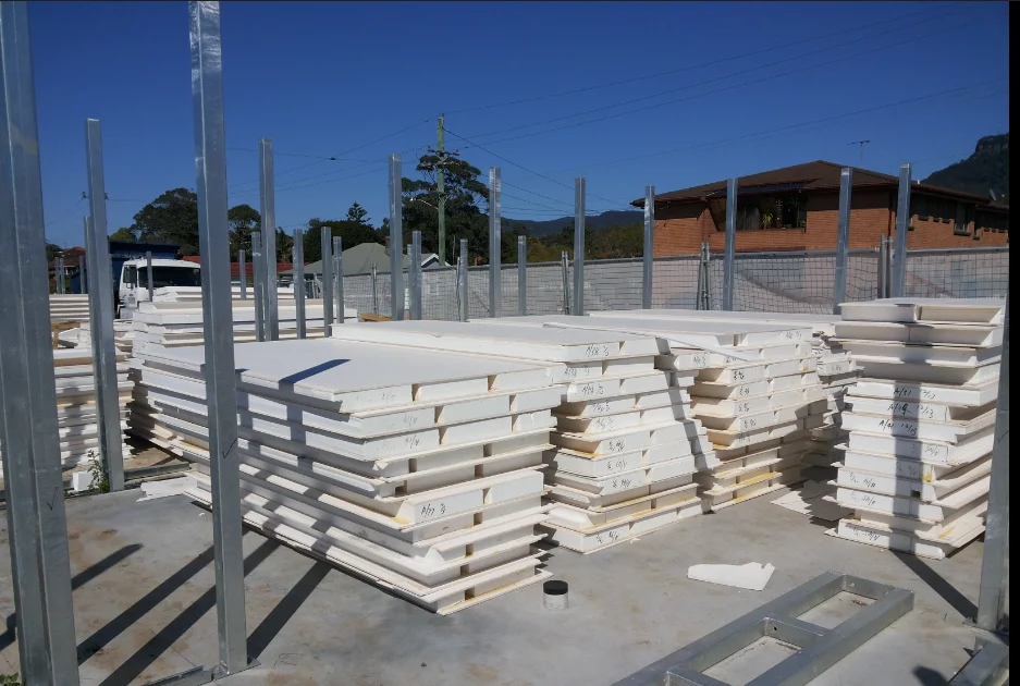 MGO SIP Panels with EPS/ XPS/PU core fireproof materials Magnesium oxide sandwich panel for exterior wall
