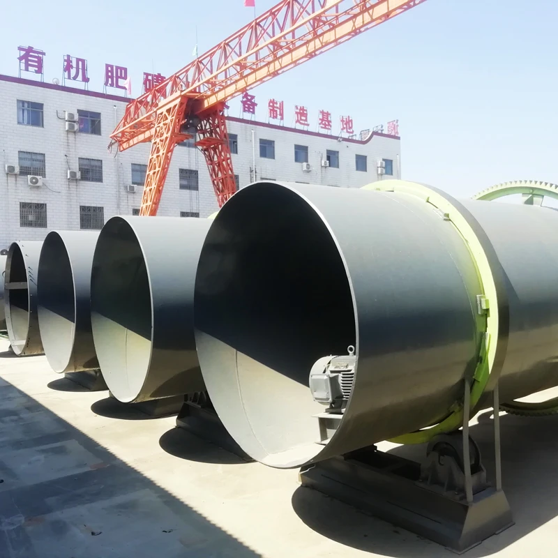 Revolving Coating Rotary Drum Compound Organic Fertilizer Pellets Coating Machine