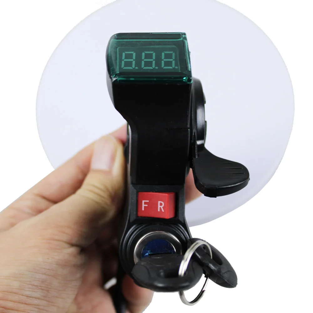 Tricycle VOLTMETER +thumb SHIFTER THROTTLE+switch forward reverse/cruise/3-speed BUTTON electric bicycle speed control PARTS