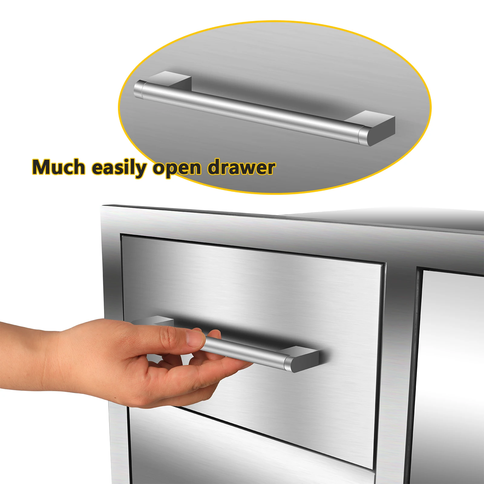 New Professional Outdoor Kitchen Door and Storage Drawer Combo Stainless Steel Kitchen Cabinet