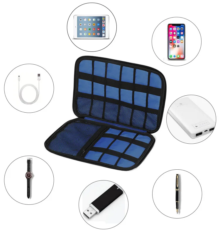 best seller portable home office travel black gadget organizer