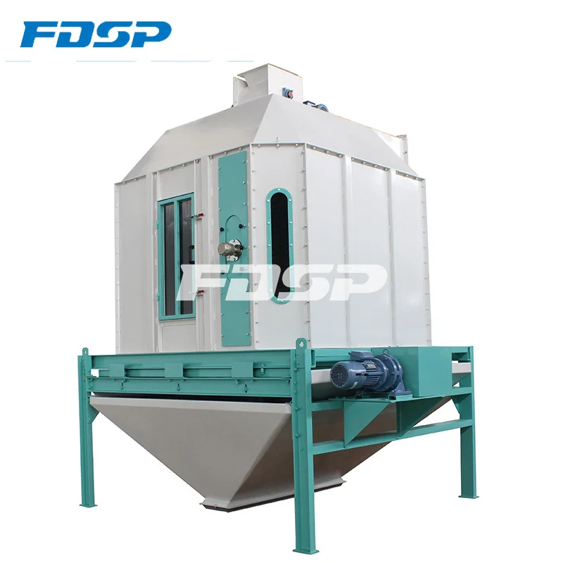 Poultry cattle feed pellet cooler cooling machine for feed plant 10tph
