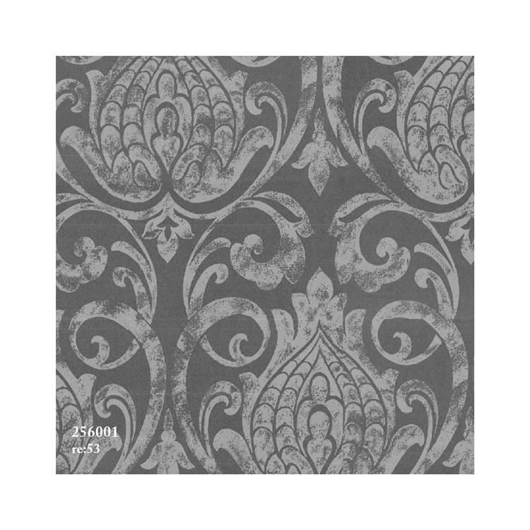 Luxury Wallpaper Postmodern Rococo Flower Damascus Clean Color Living Room Home Decoration