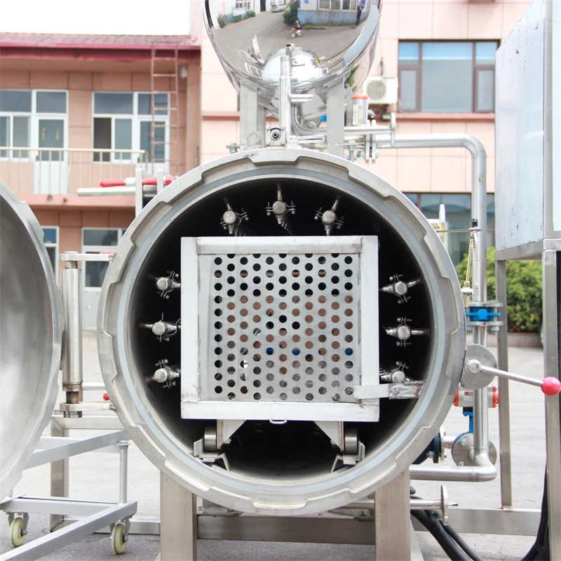 Large Industrial Steam Meat & Canned Food Sterilizer High Efficiency Food Processing Equipment