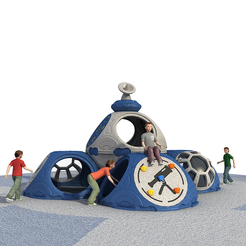 
Latest Playhouse Metal Playground Parks Children Plastic Outdoor Play Set Of Kindergarten Playground Equipment 