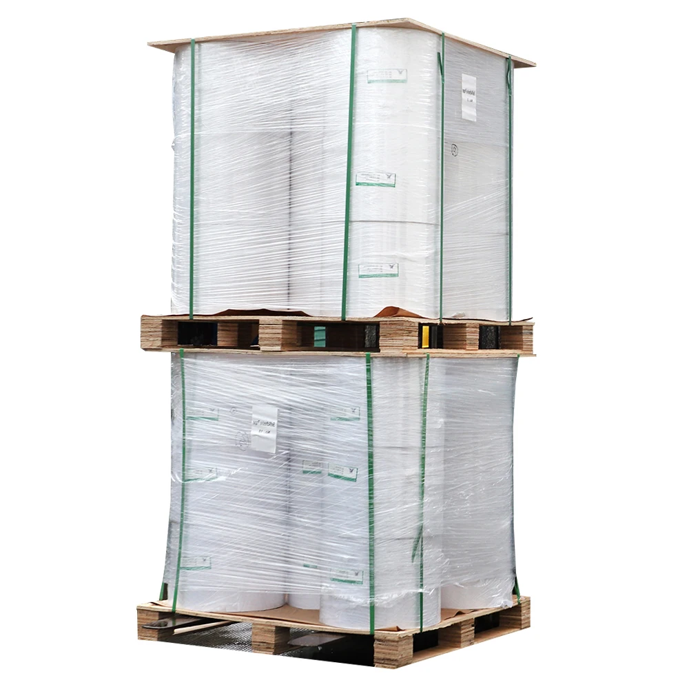 Wholesale Thermal Transfer Label Materials Jumbo Roll Material BPA Free Self Adhesive Thermal Paper Label Raw Materials