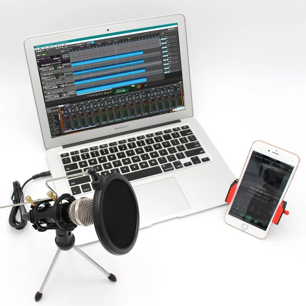 
Xiaokoa Condenser Recording Microphone for Computer Laptop Mac or Windows Studio Microphones 