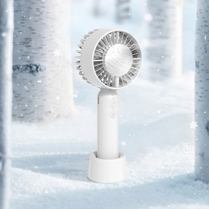 New Air Ice Cooling hand-held Fan USB Fan Mini Table Cooling Blower Rechargeable Portable Fan Nice Gift