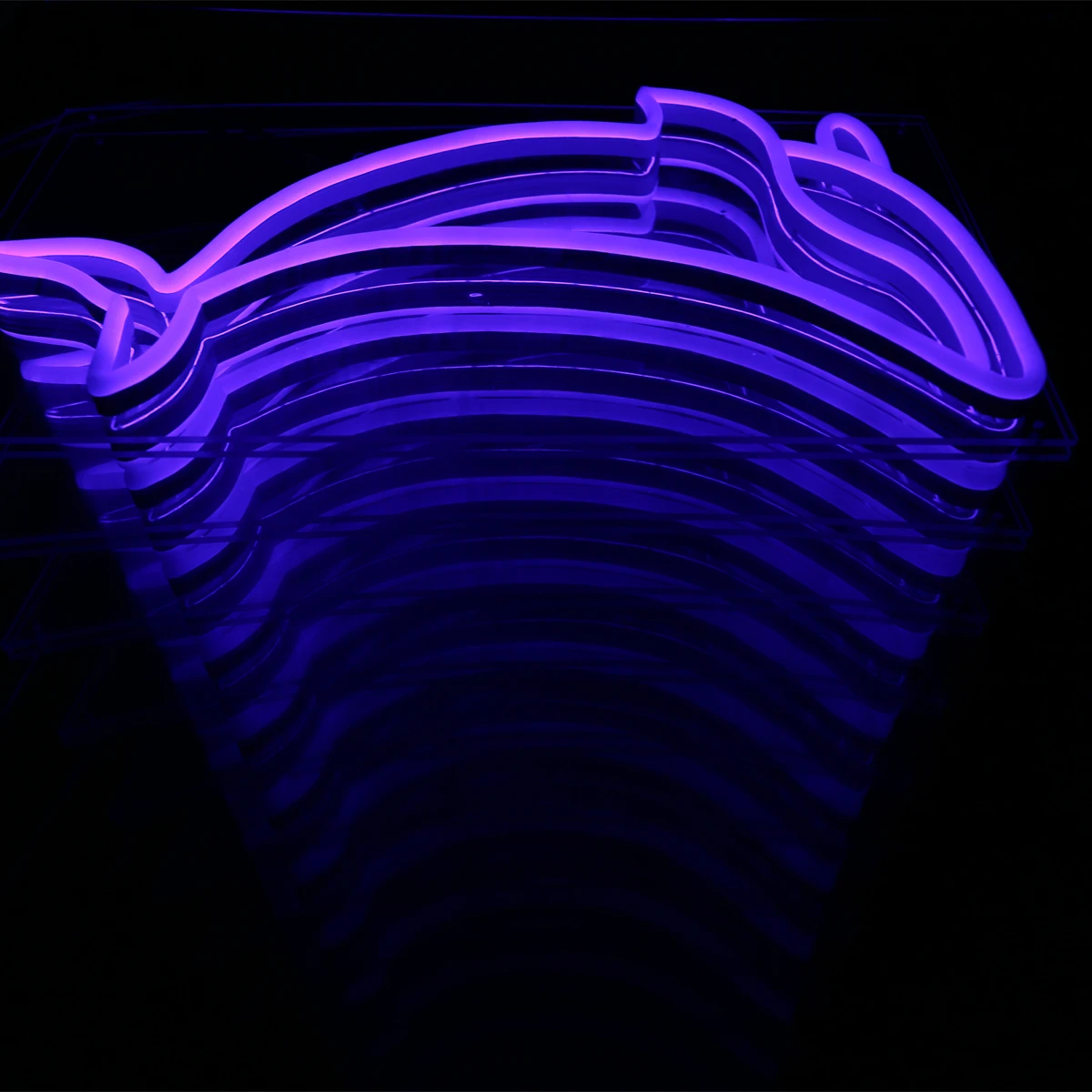Водонепроницаемые светодиодные бесконечные 3D зеркальные неоновые