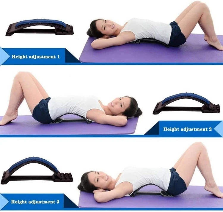 
New Adjustable Spine Pain Relief Magnetic Orthopedic Lumbar Support Back Massage Stretcher 