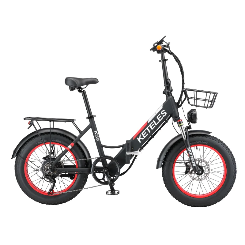 2024 Factory Direct Sale KETELES KS9 1000W Motor E-Bikes 10AH Electric Bicycle 20 inch Fat Tire Folding Electric Bike
