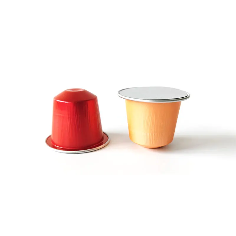 Продвинутые 37 мм пустые кофейные капсулы из алюминиевой фольги Nespresso совместимы с