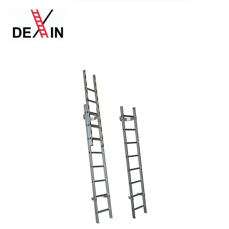 DX-4604 Aluminum Single Straight Stick Step Manhole Ladder Man-hole Foldable Step Ladder Safety Aluminum Telescopic Ladder