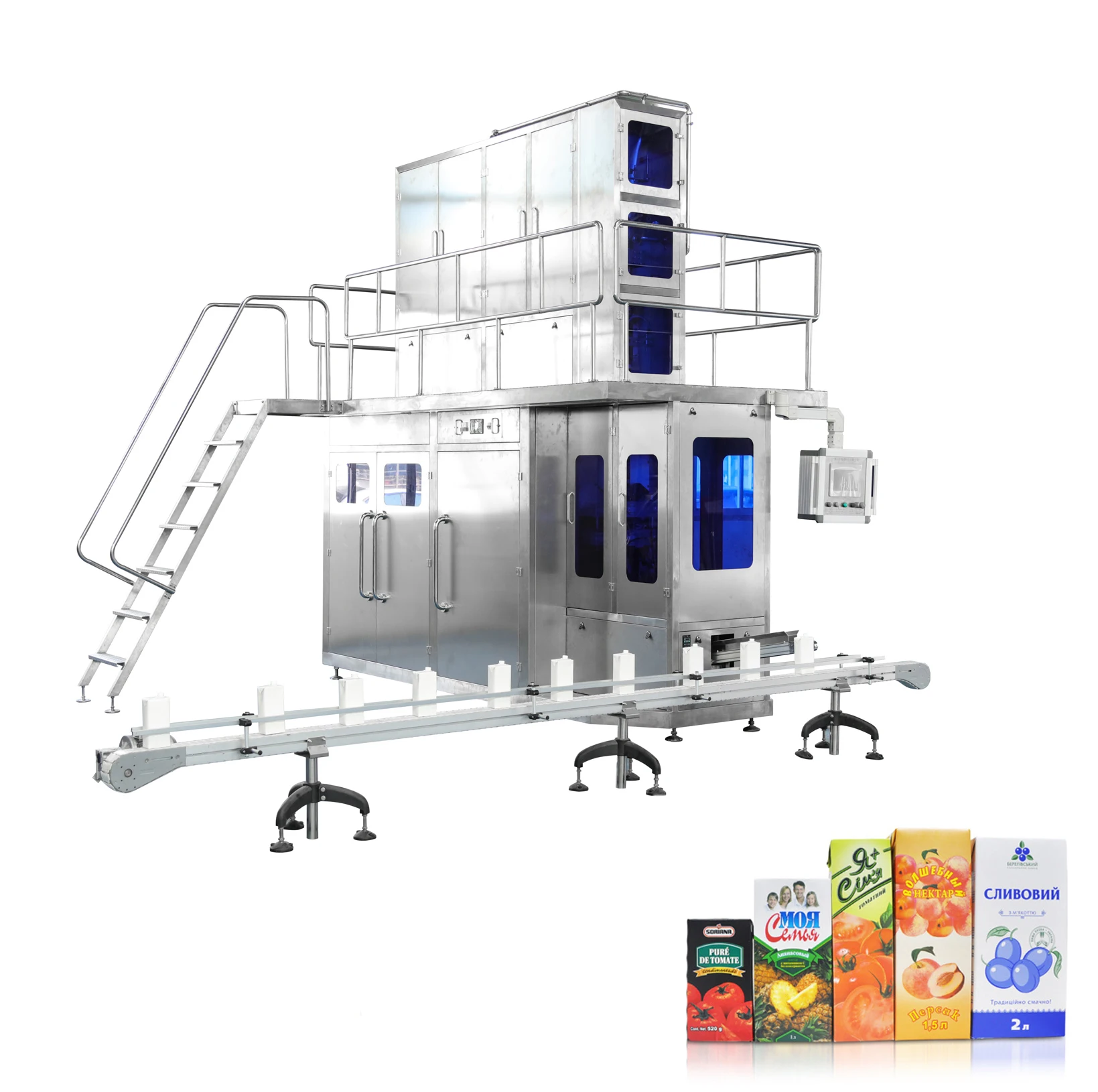 Fino Pack Aseptic Filling Machine for Uht Milk/ Dairy/ Yogurt 200ml, 250ml, 1000ml