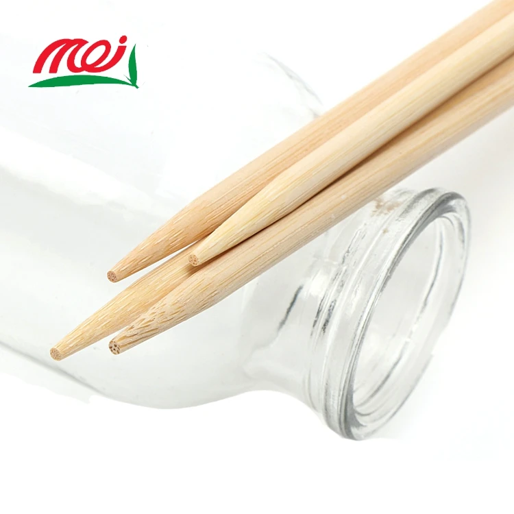 Outdoor Round Pointed Shape Corn Dog Bbq Bamboo Sticks