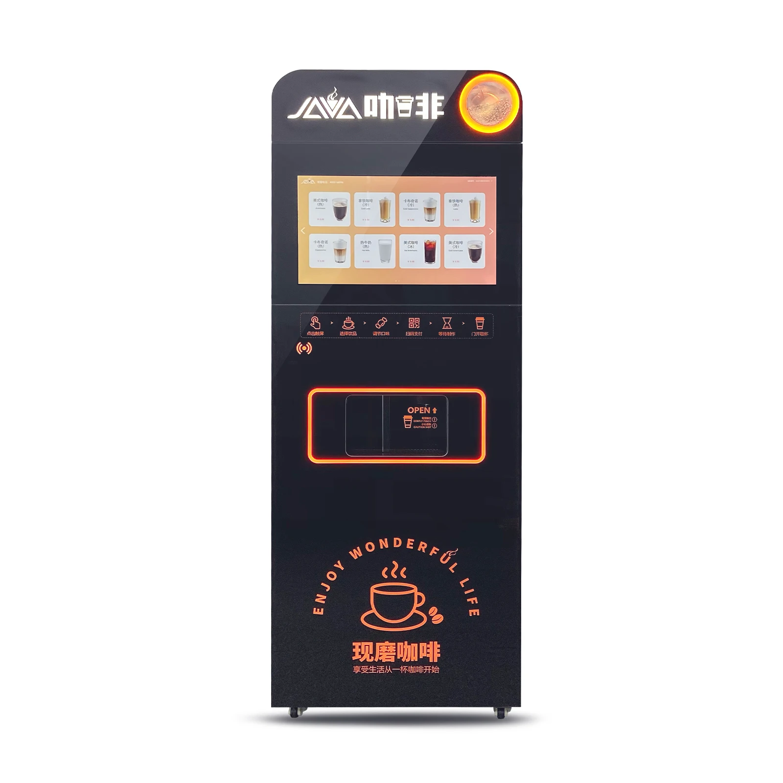 CN Commercial Coffee Vending Machine Desktop Fresh Coffee Maker Fully Automatic Coffee Vending Machine