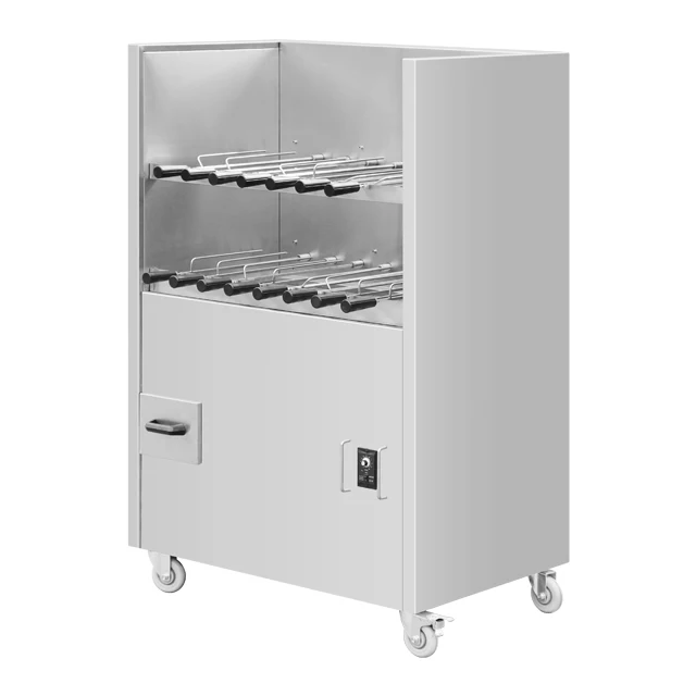 New Design Hot Model Argentine Grill With Canopy Fire Brick Adjustable Cooking Grate Bbq Gaucho Grills Santa Maria Grill