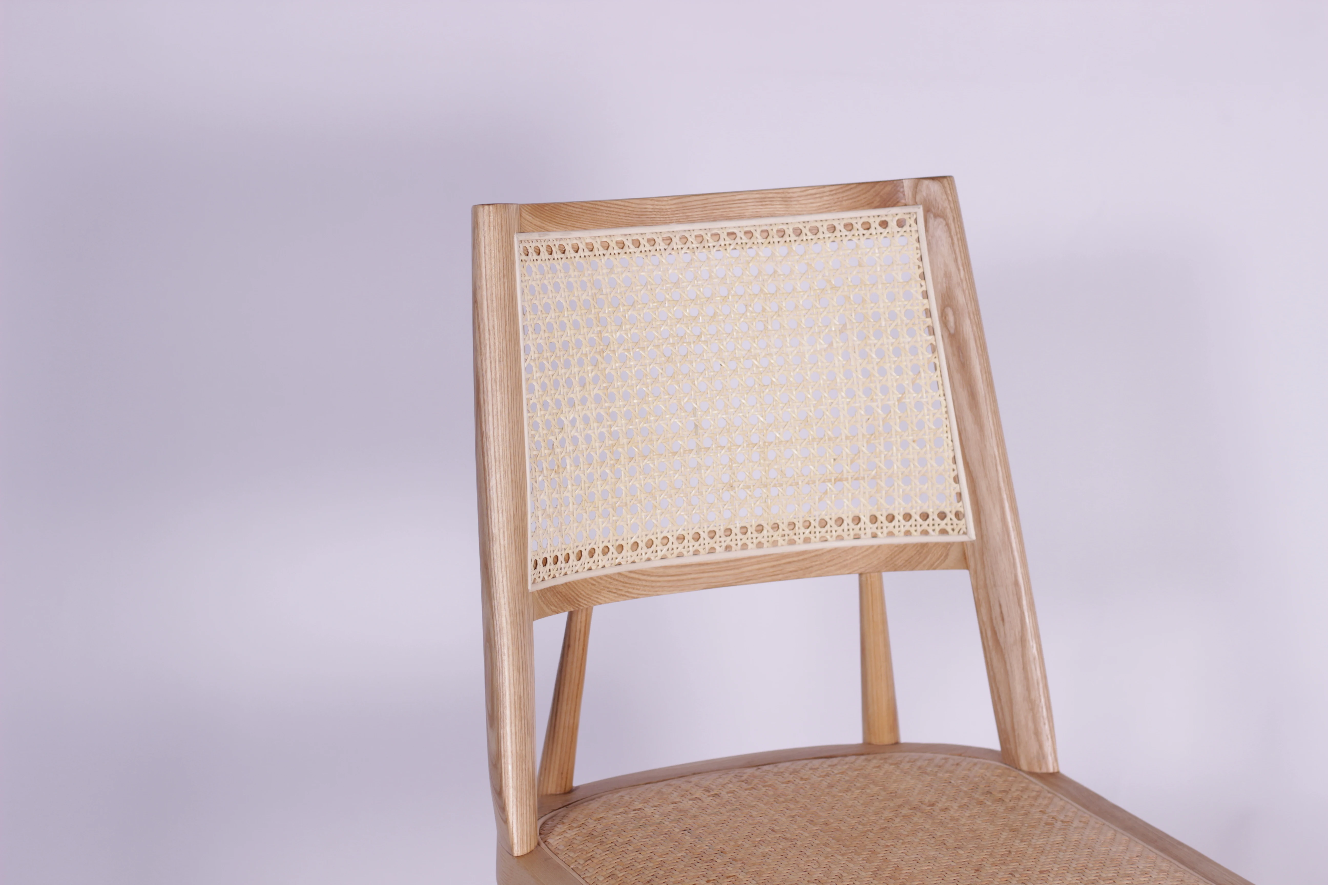 Dining Room Natural rattan Ash Wood dining chair   Lounge Chair