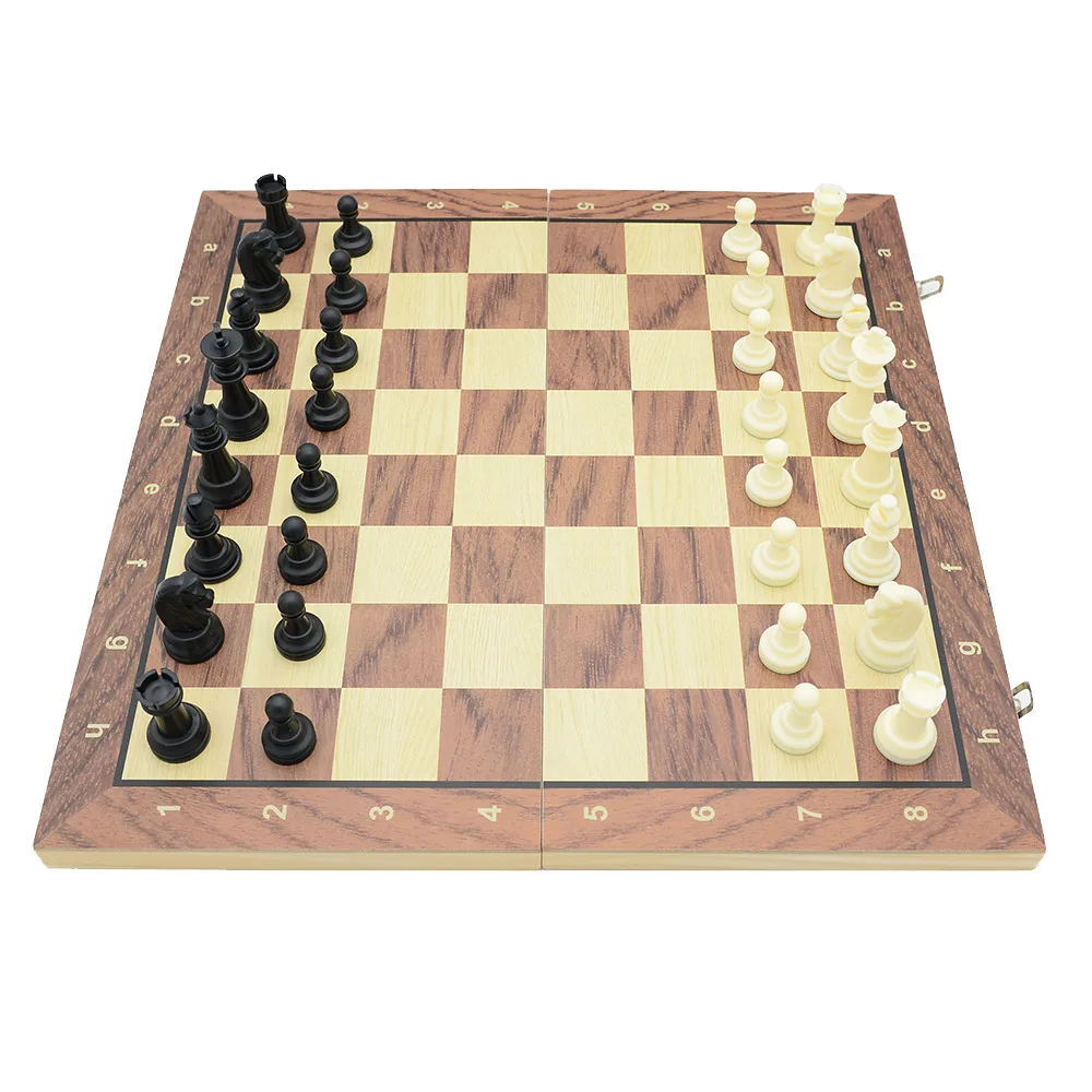 High Quality Wooden Chess Hot Sale 3 In 1 Magnetic Chess Game Popular Wooden Chess