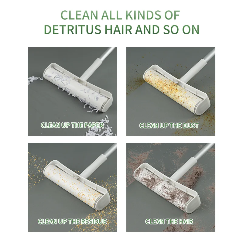 long handle lint remover paper pet hair dust removal 240mm lint roller