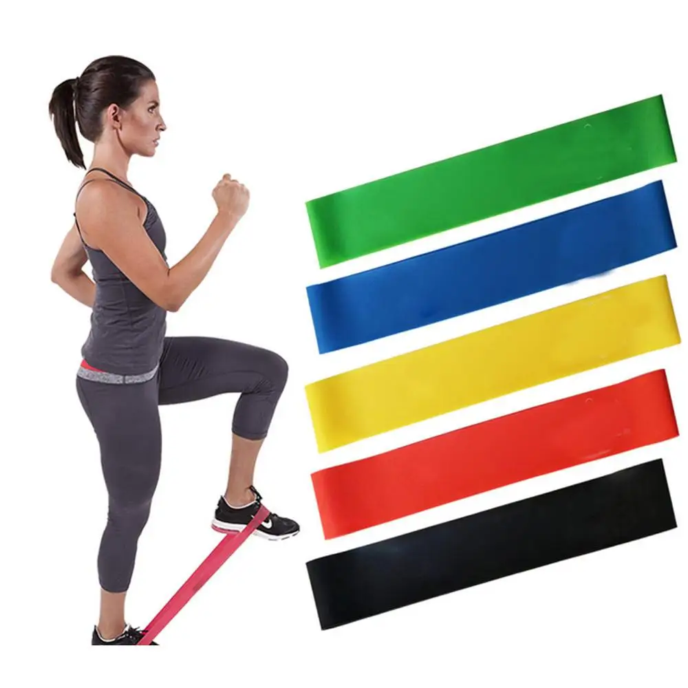 Wholesale Onlineshop Cheap Natural Yoga Elastic Band Fitness Resistance Bands Custom Logo Banda elastica de yoga