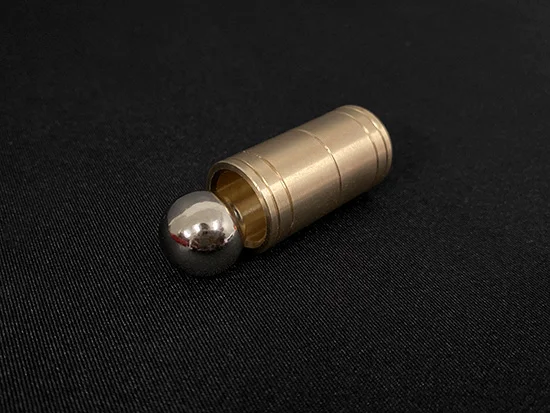 Ball & Tube Mystery (Brass) Close up Magic Tricks Illusions Gimmick Fun Magic Balls Rises Falls Stage Magic Magician Toys