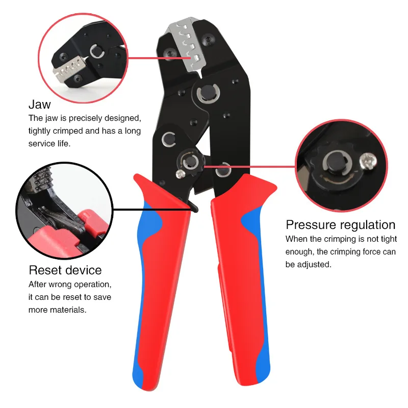 SN Series Terminals Hand Tool Multi Jaws Replaceable Bag Set Crimping Tool Terminal