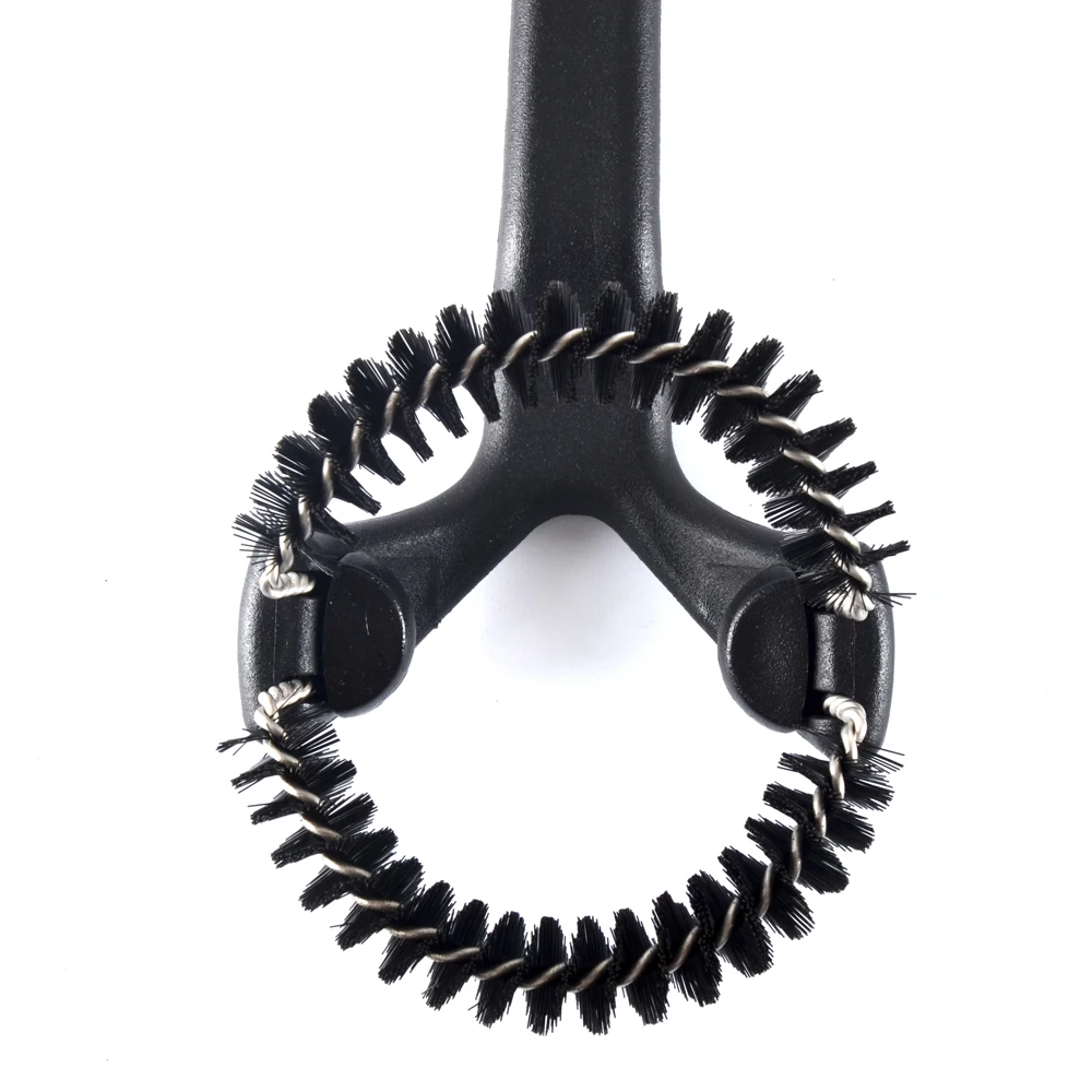 Long Handle Espresso Machine Cleaning Brush with Nylon Bristles for 360 Degree Cleaning Espresso Group and Portafilter