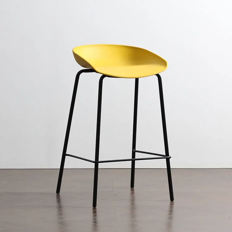 modern furniture sillas para plastic seat high tabouret metal bar chair stool