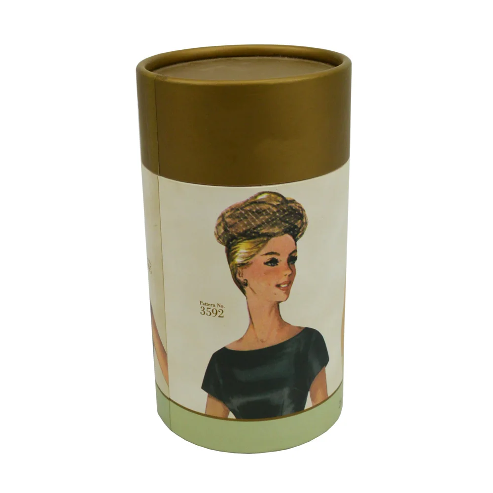 Wholesale Kraft Cylindrical Oil Perfume Box 100MI Custom Special Small Cylinder Round Perfume Box Luxury