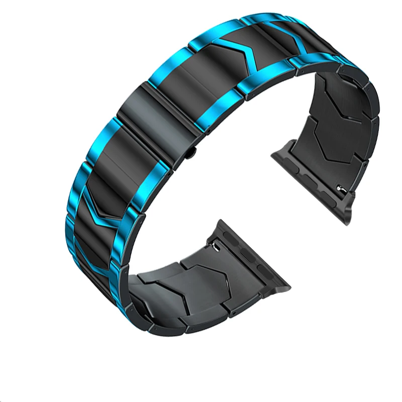 New Titanium Waterproof Stainless Steel Band For Apple Watch Strap Correas