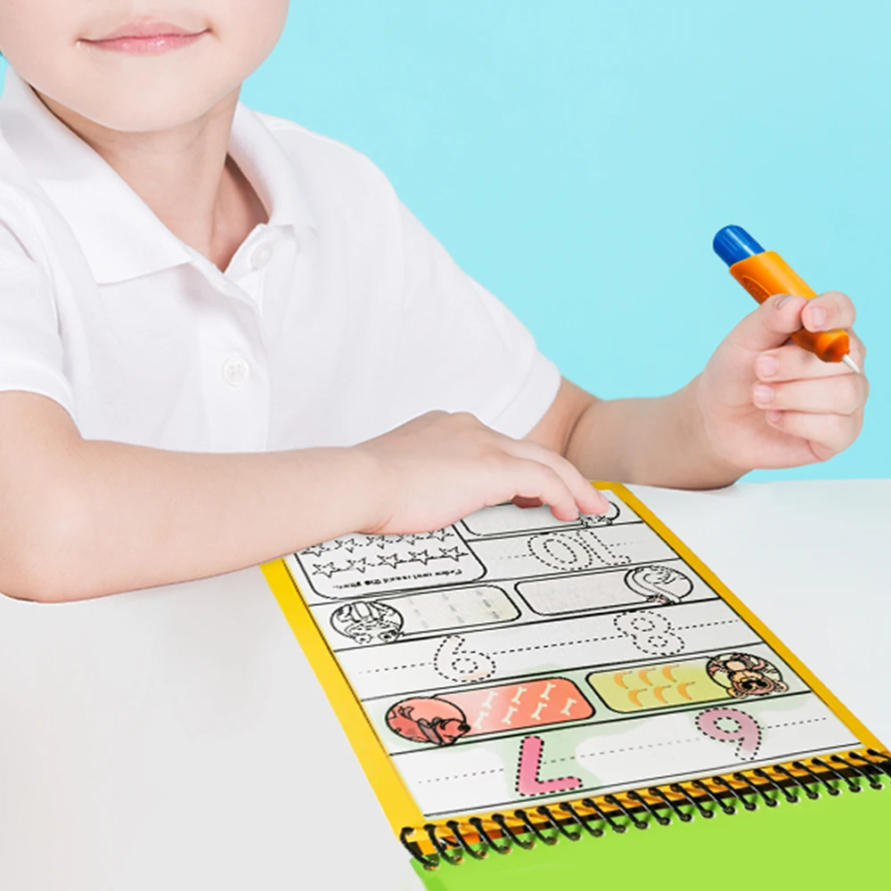 Educational toy coloring magic coloring drawing book for 23456 years children