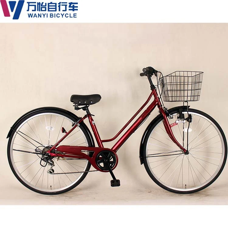 Factory direct sale cycles for men 27 inch high carbon steel double seat retro city bike