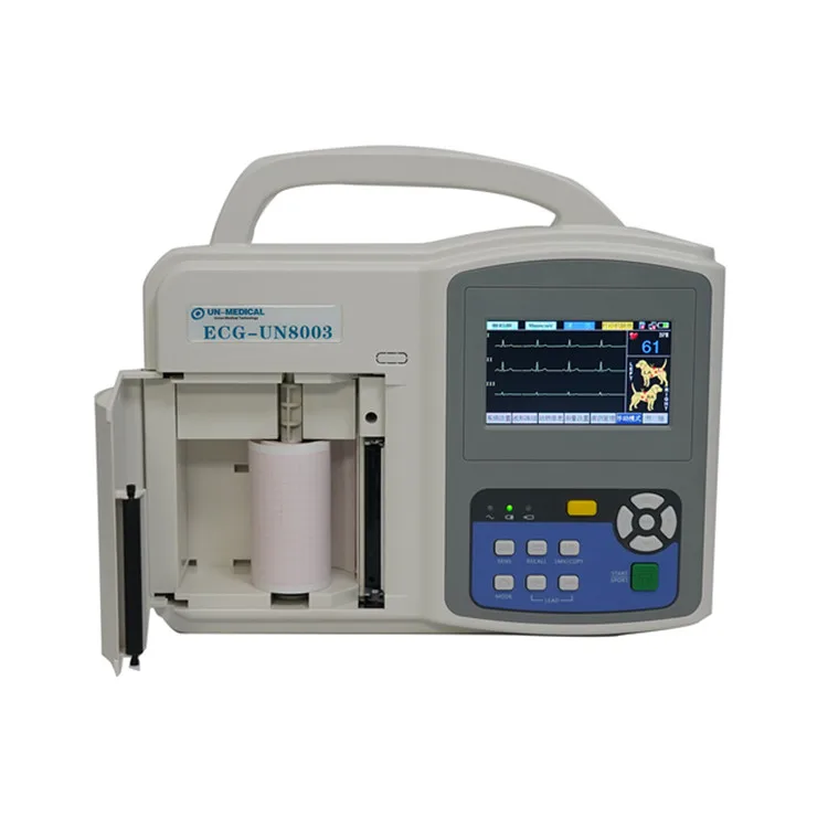 Портативная 3-канальная 5-проводная ветеринарная машина с автоматической интерпретацией OEM ODM ECG