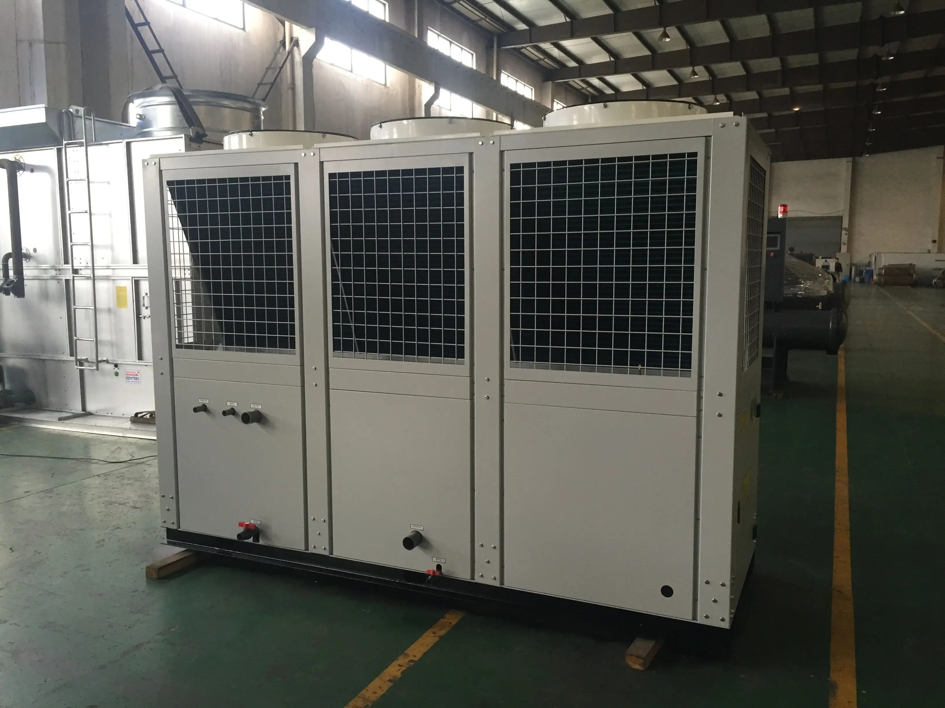 Коммерческий гибкий тепловой насос с управлением PLC модульный водяной охладитель