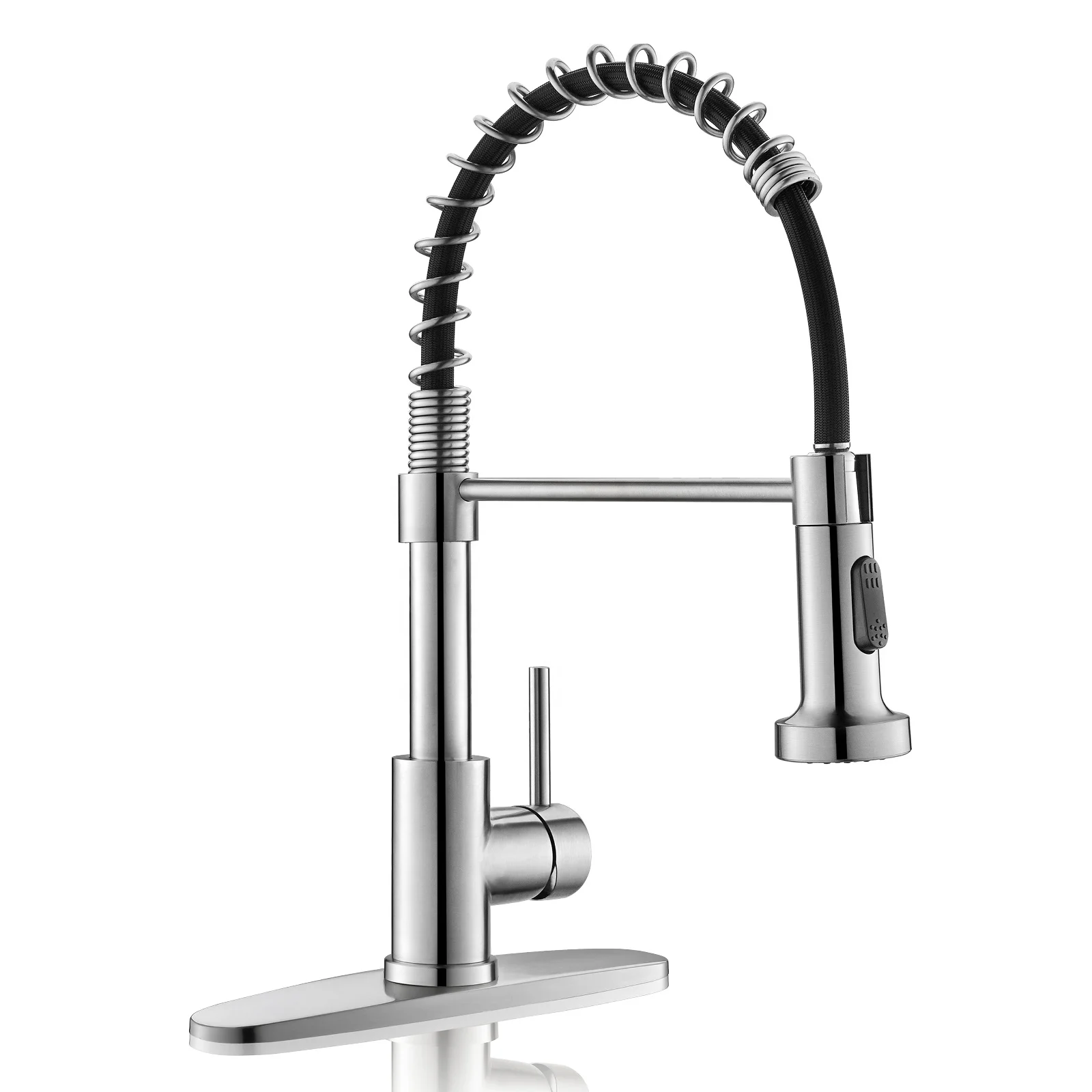 Hot sale pull down kitchen faucet stainless steel 304  hot and cold pull out kitchen faucet black kitchen sink faucet basin tap