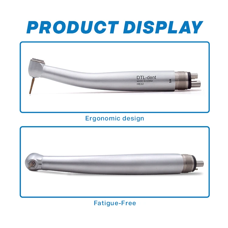 Dental Products Dental Handpiece Single Water Spray High Speed 2/4 Hole Push Button Air Turbine Handpiece Dental Surgery Handpie