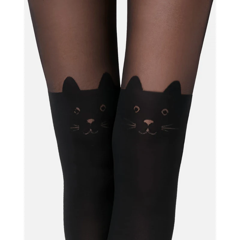 
Cute Hosiery Sexy Cat Pattern Support Skin Japanese Stockings For Girl 