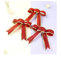 Christmas Bows For Gifts Stretch Loop bow for Chocolate Box Packing/Satin Ribbon Bow