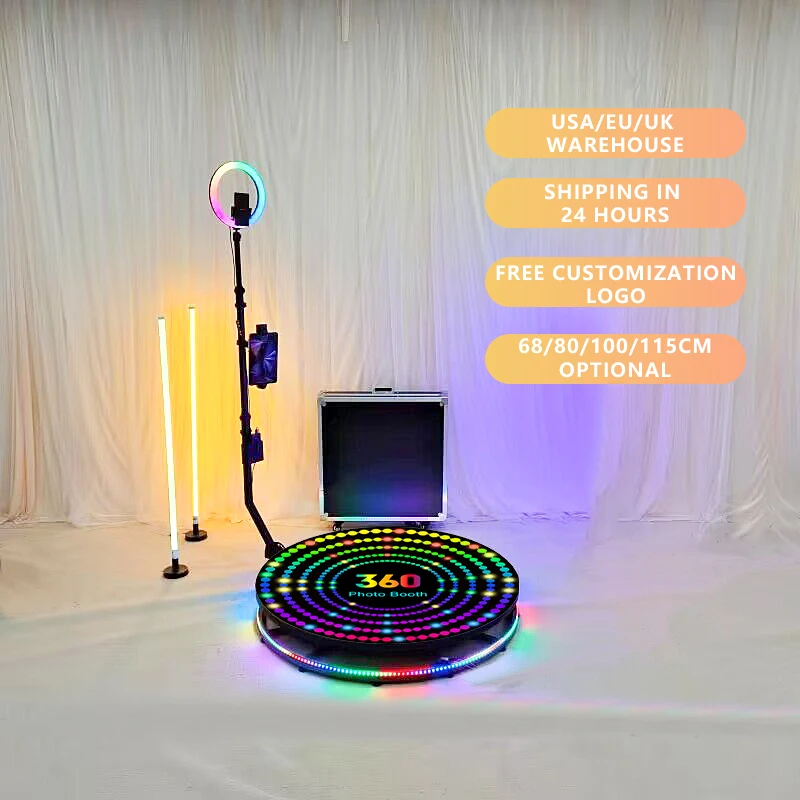 automatic 360 photo booth selfie us warehouse fast shipping large 360 spin camera photo booth for events photobooth 360