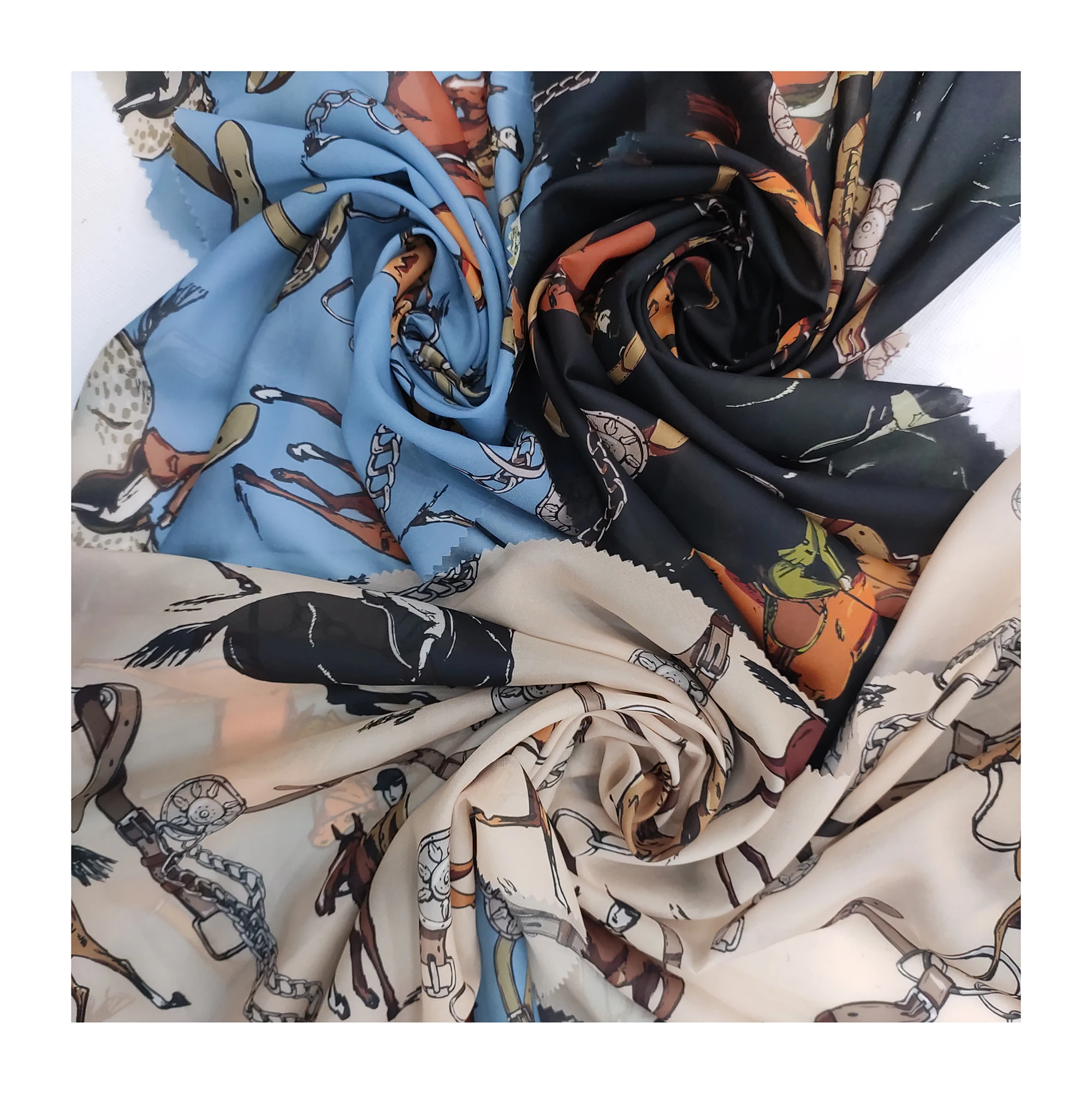 Водонепроницаемая ткань из полиэстера с принтом животных, шифоновая ткань из полиэстера с принтом