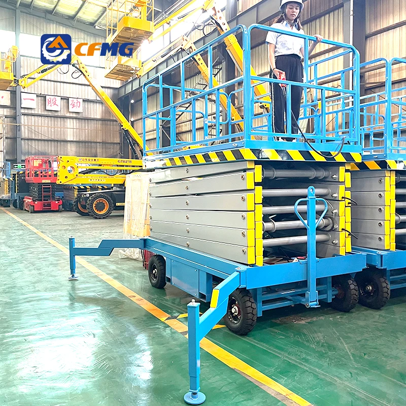 4-18m High-Quality Industrial Use 18m Mobile Scissor Aerial Working Platform with CE