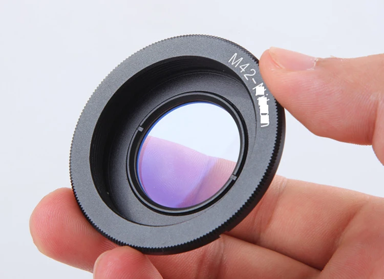 F Lens Adapter Ring M42-Nikon with Infinity Focus Glass for M42 Lens Mamiya Pentax Lens to Nikon DLSR SLR