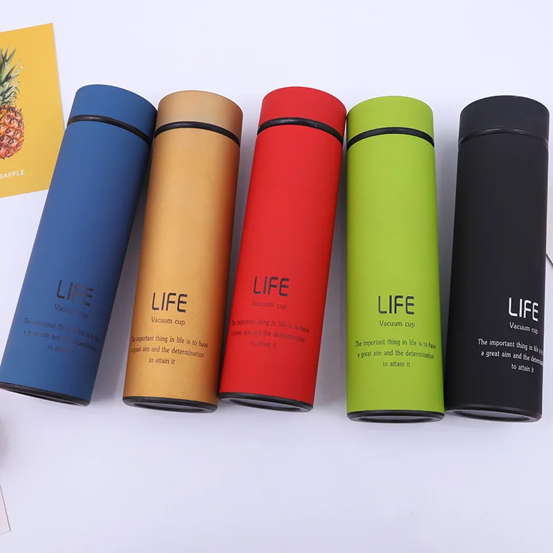 Seaygift personalized customized 500ml portable infuser water bottle vacuum insulated tea filter water bottle for gift