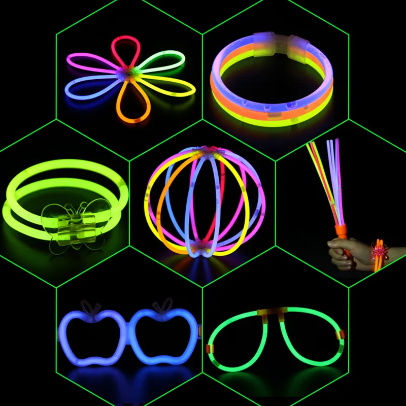 Coolerstuff 224pcs concert halloween glow sticks bulk party rave glow wands