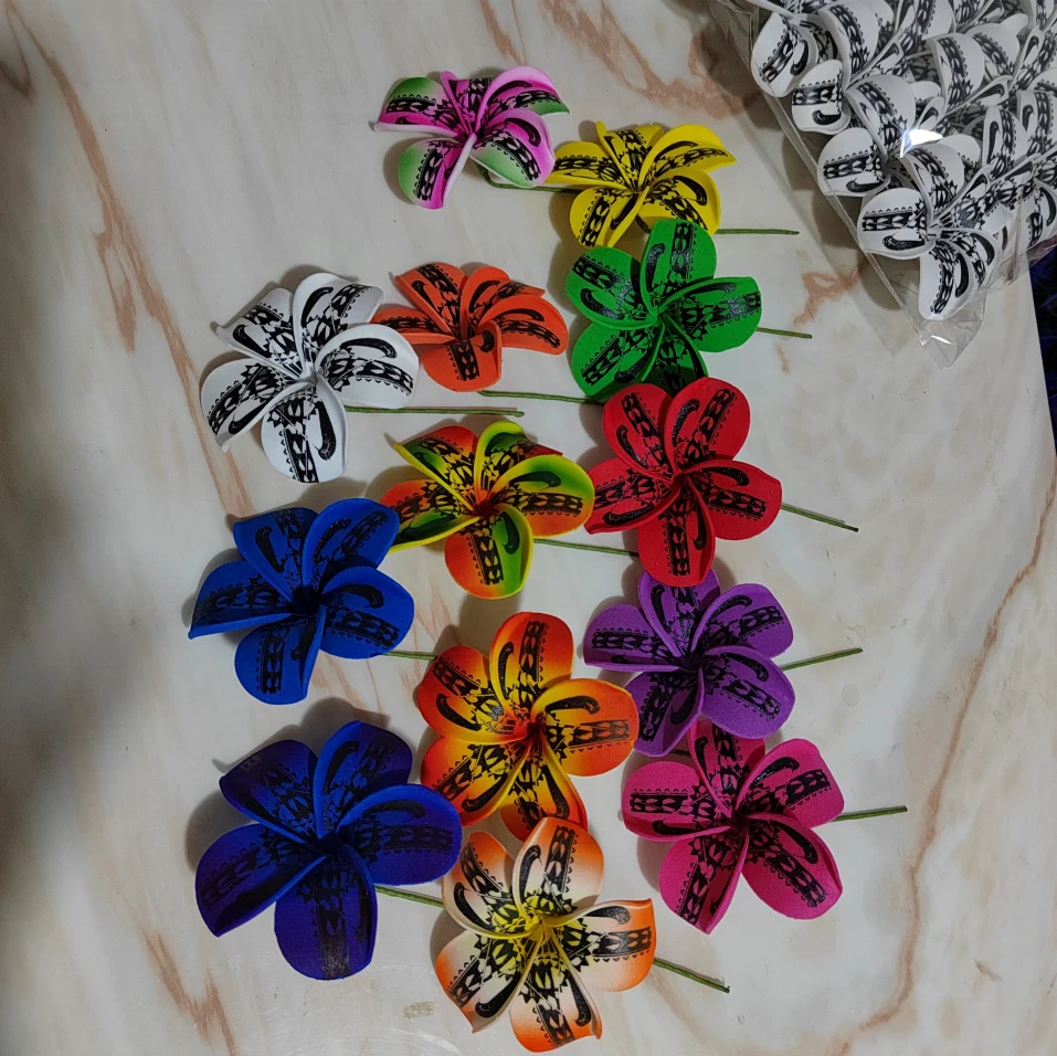 Frangipani Travel Beach vacation Party Decorations for Festive Ambiance Head Plumeria  Flower